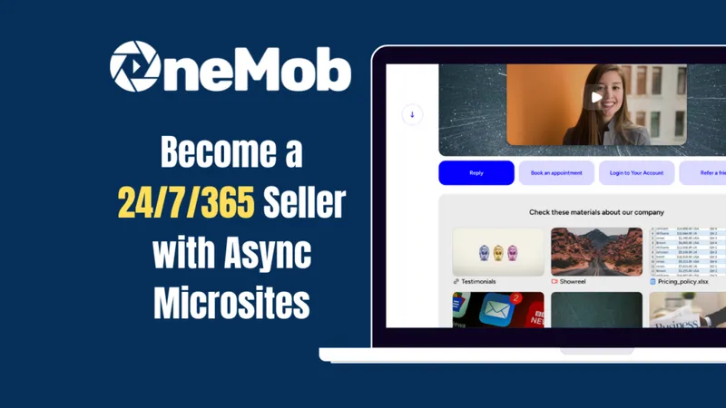 Maximize Your Sales Potential with OneMob Microsites: Sell Anytime, Anywhere!