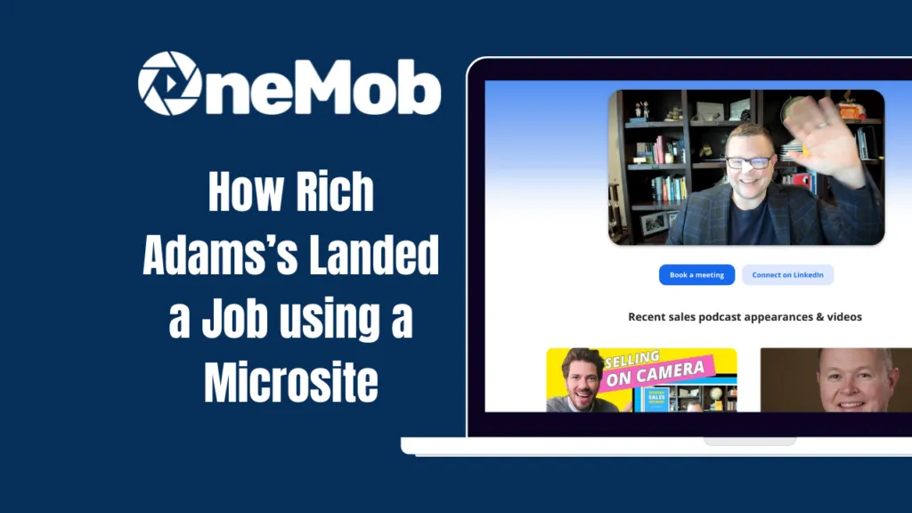 How to Land Your Dream Job Using a OneMob Microsite: A Success Story
