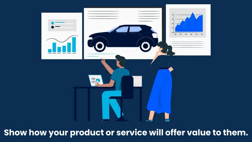 show the value of your product or service 2