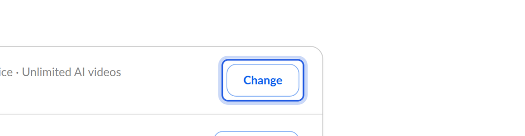 Subscription page summary card with plan, billing cycle, payment details and users rows
