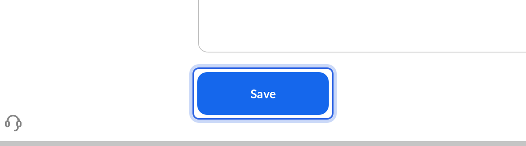 Control panel Organization tab with email footer, microsite footer and privacy policy fields