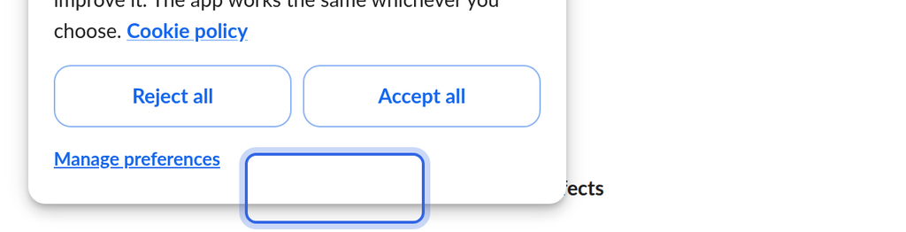 Webcam recorder with the record button and a bottom bar of Change mode, Settings, Visual effects and Open Teleprompter
