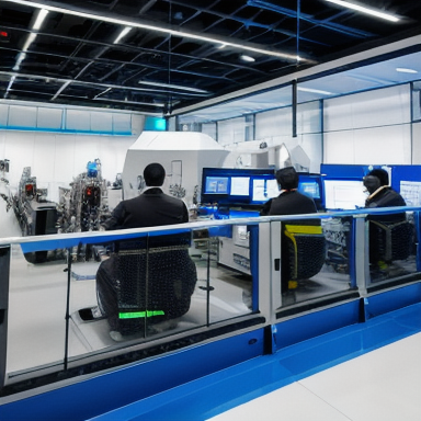 Engineers working on an automation project