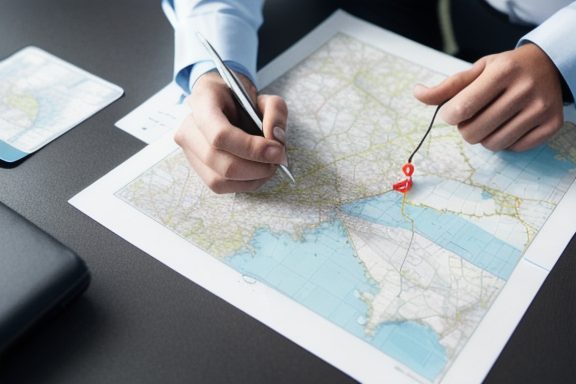 Sales representative planning route