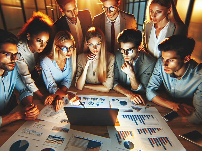 Marketing Team Analyzing Sales Campaign Data