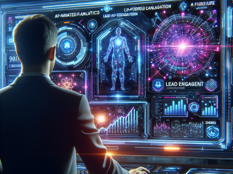 AI-driven analytics dashboard for lead engagement