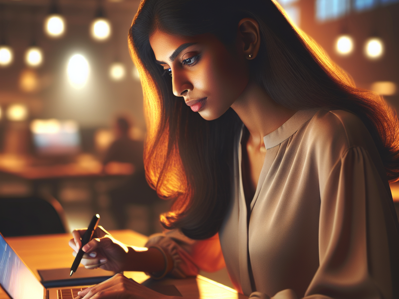 Marketer creating personalized microsite content