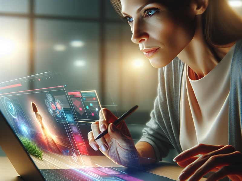 Marketer designing an interactive microsite with OneMob