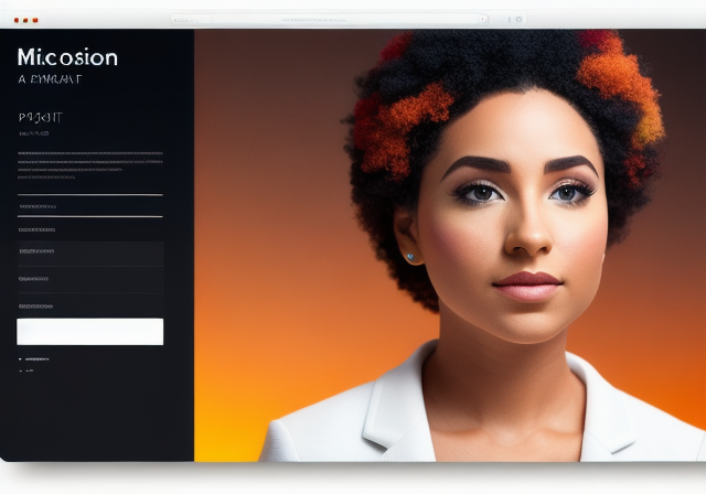 A person customizing a theme for a microsite