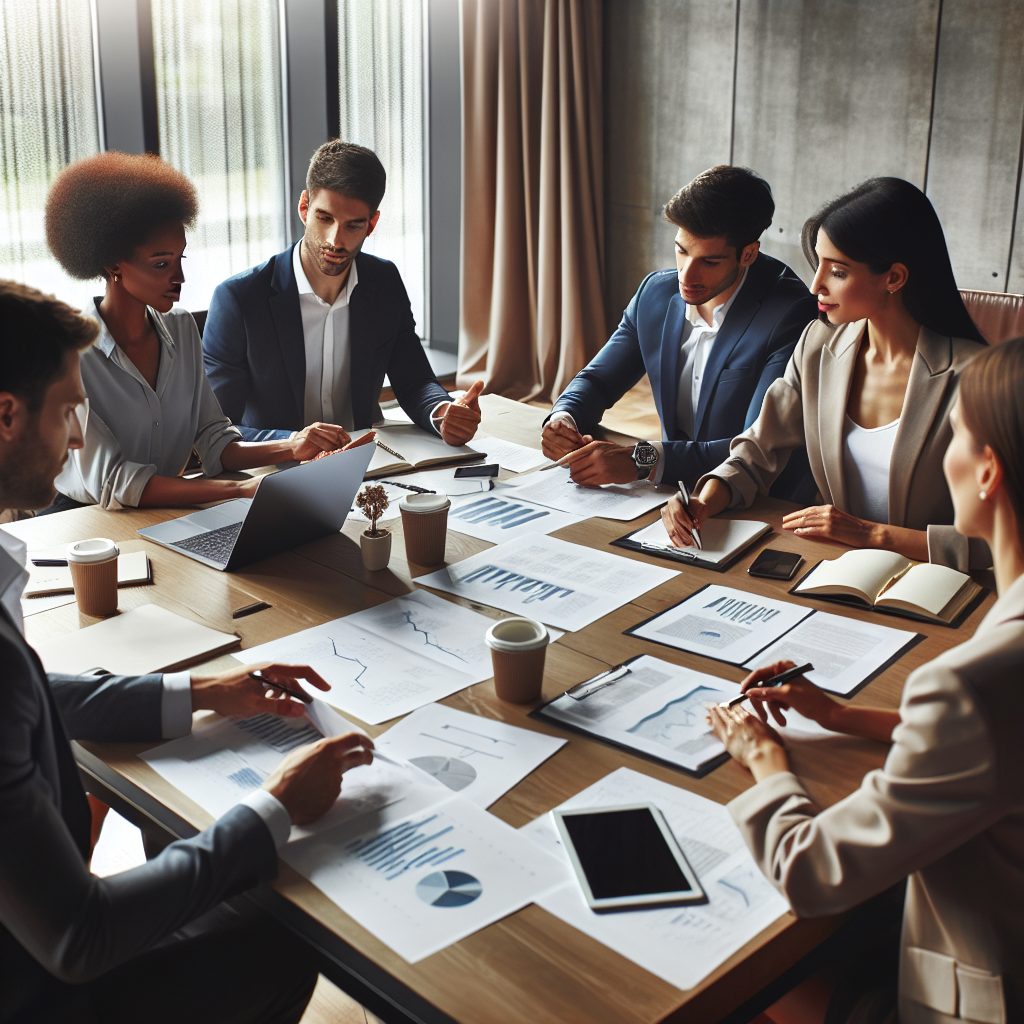 Successful Business Team Meeting